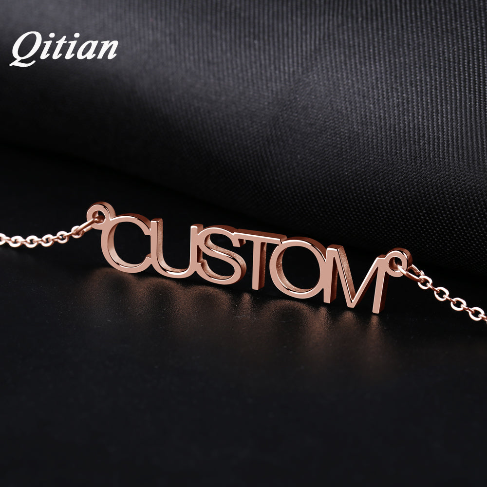 925 Silver Custom Name Necklace QN016-925