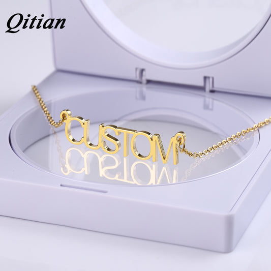 925 Silver Custom Name Necklace QN016-925