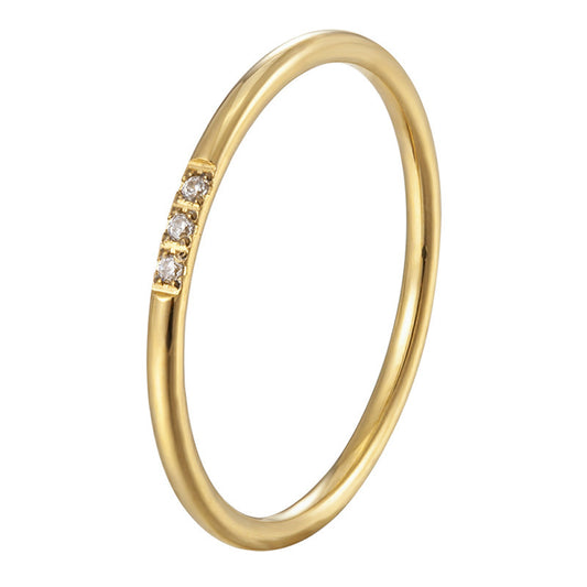 1mm Diamond Minimalist Ring DR220405