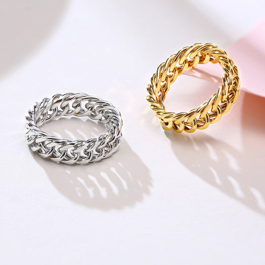 Cuban Chain Rings For Women CS-R1000