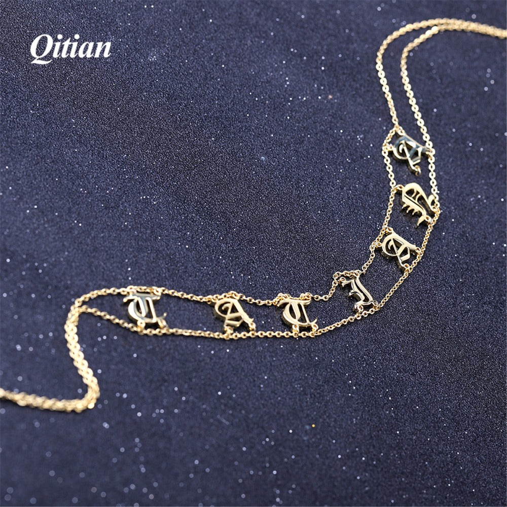 Old English Choker Custom Necklace