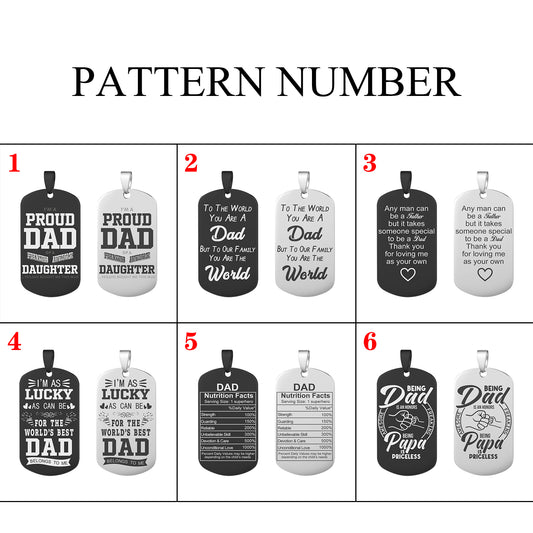 Porte-clés de l'armée de cadeaux de papa QPCK21518