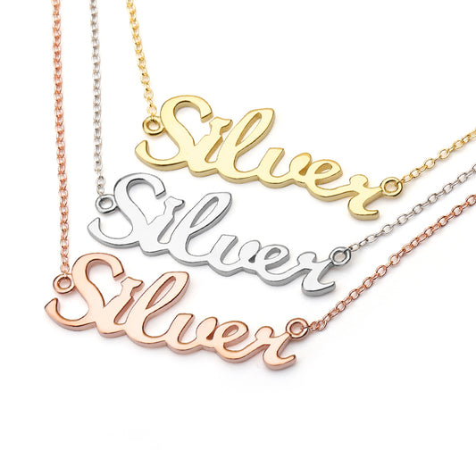 Pendant 925 Sterling Silver Name Necklace
