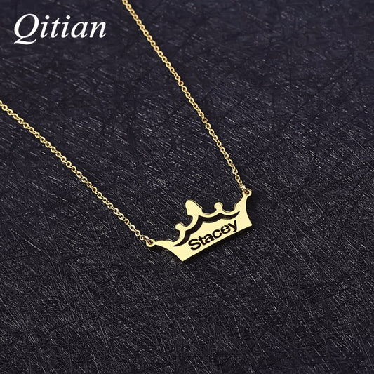 Crown necklace Custom Hollow Necklace QN084
