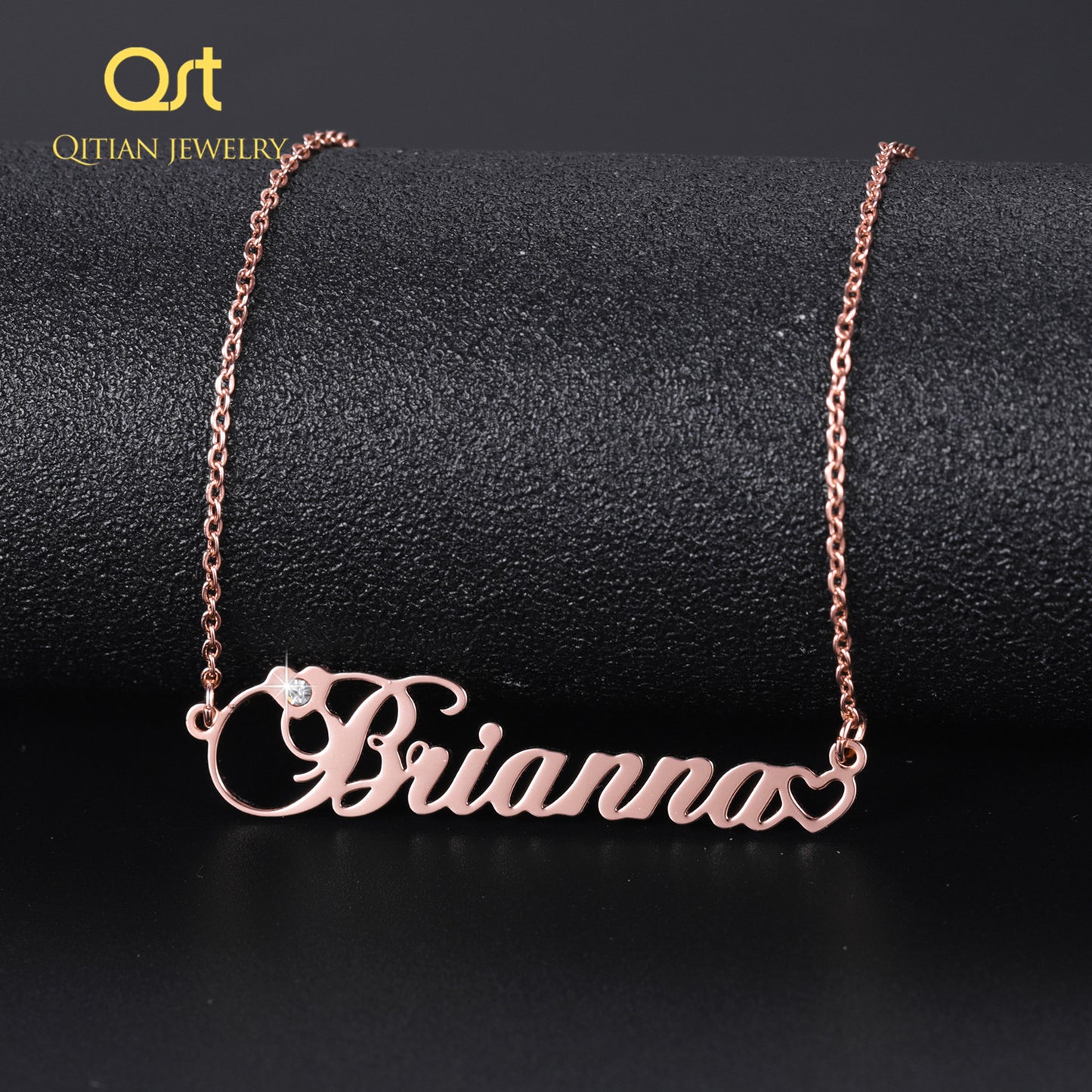 Birthstone Name Necklace