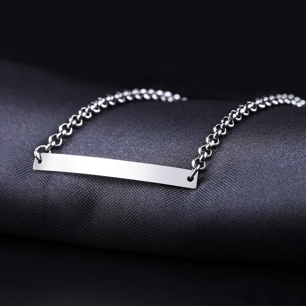 Bracelet de nom d'identification de plaque signalétique personnalisé