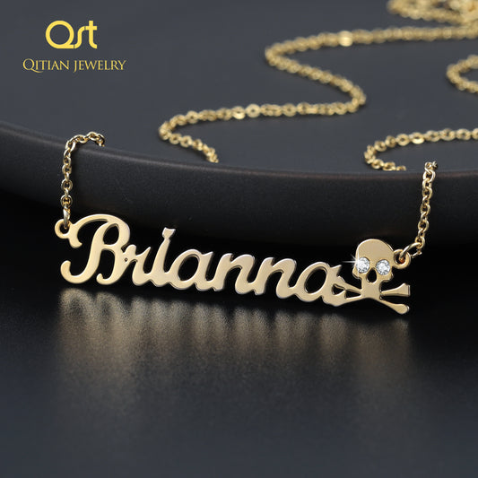Custom Skull Name Necklace QN20738