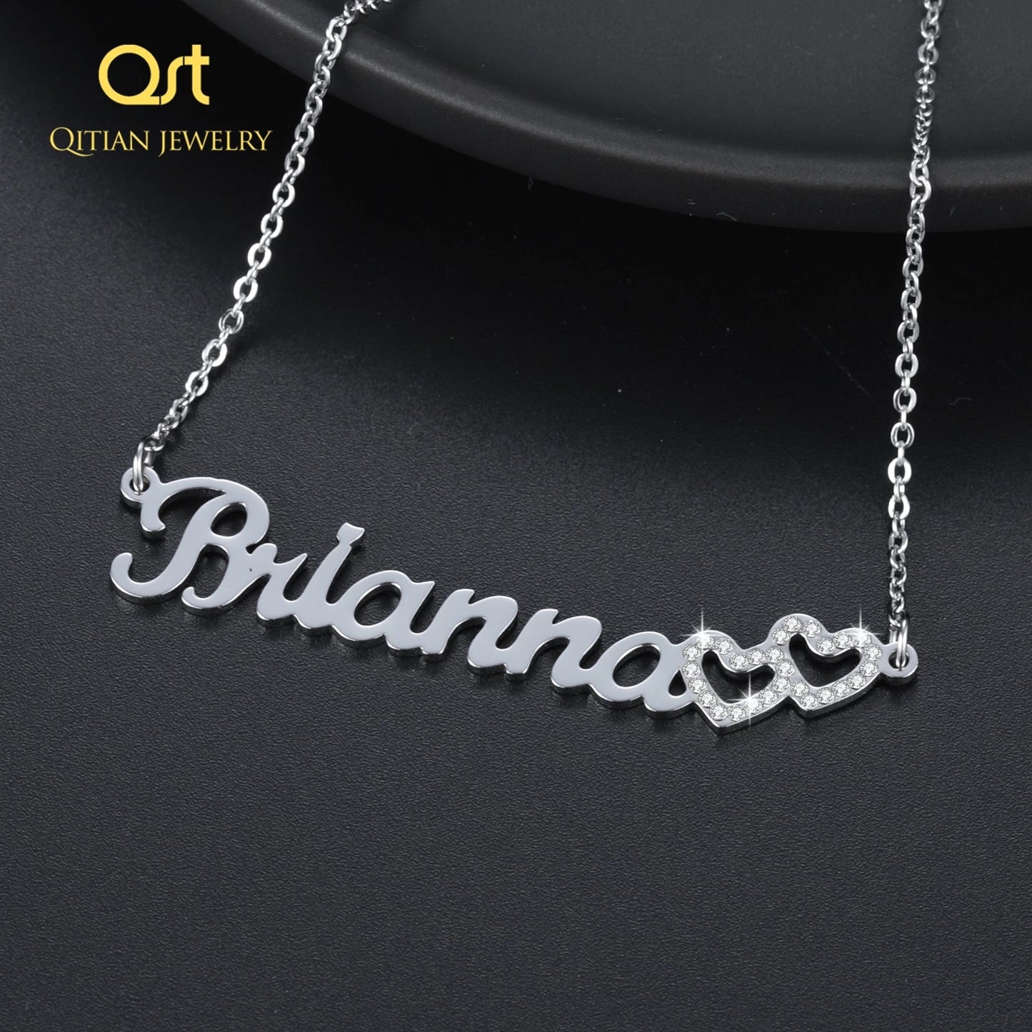 Double Love Name Necklace QN20765