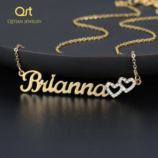 Double Love Name Necklace QN20765