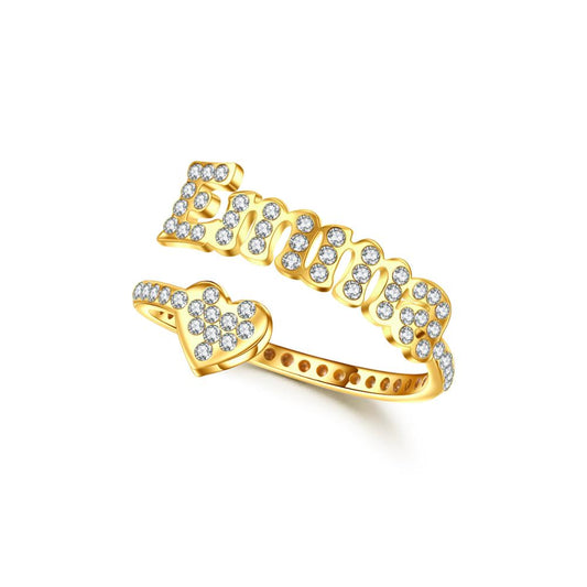 Iced Out Ring Engagement Wedding QR305
