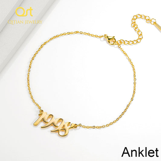 Name Anklet and Year Anklets QA001