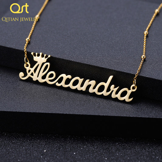 Namenskronen-Halskette F01 QN808