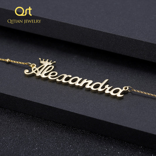 Namenskronen-Halskette F01 QN808