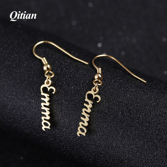 Name Drop Earrings QE301