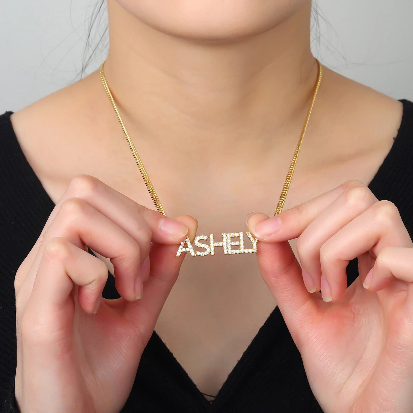 Iced Out Name Necklace QN201104