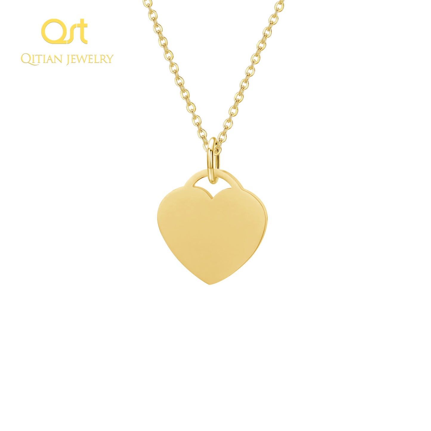 Engraved Necklace&Pendants Heart Custom Name Necklaces