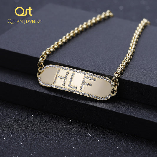 Hip Hop Men's Custom Name Iced Out Bracelet