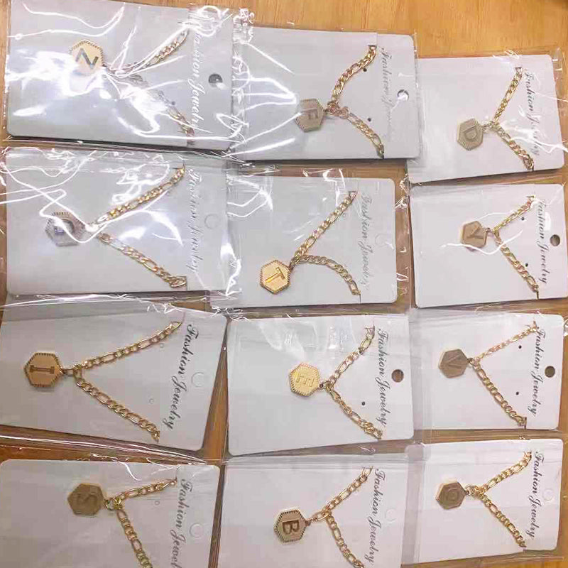 Bracelet de cheville avec lettre initiale AZ