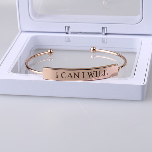 Personalized Custom Rose Gold Bangles