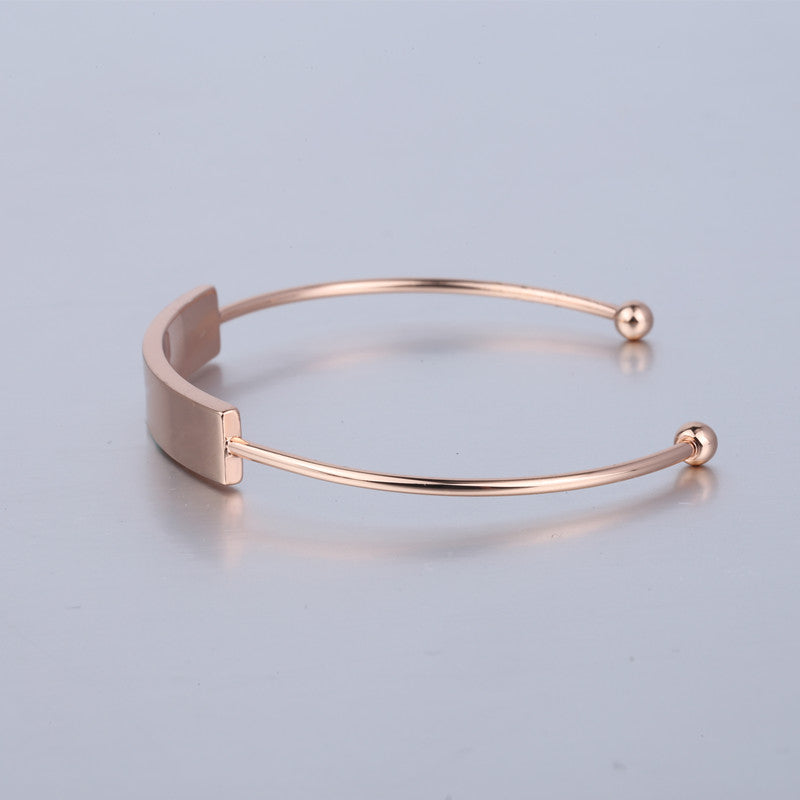Personalized Custom Rose Gold Bangles