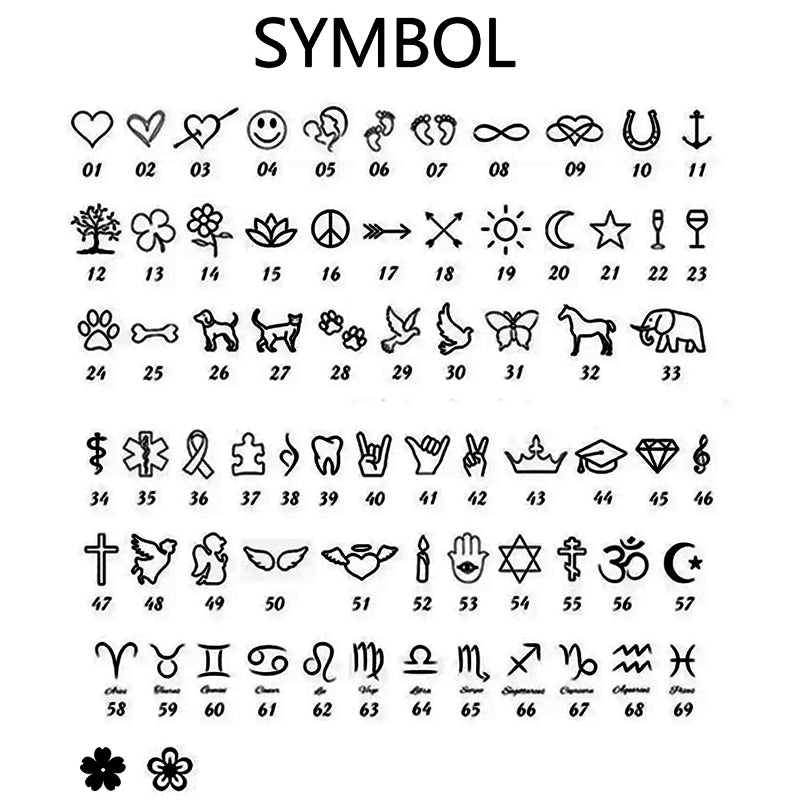 Long Column DIY Engraved Pendants DZ047