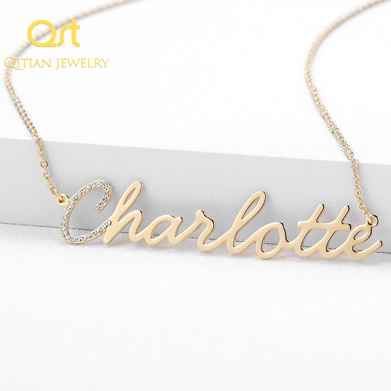 Customize Iced Out Choker First Letter