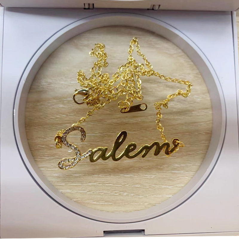 Customize Iced Out Choker First Letter