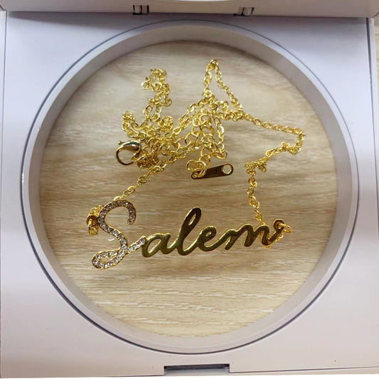 Customize Iced Out Choker First Letter