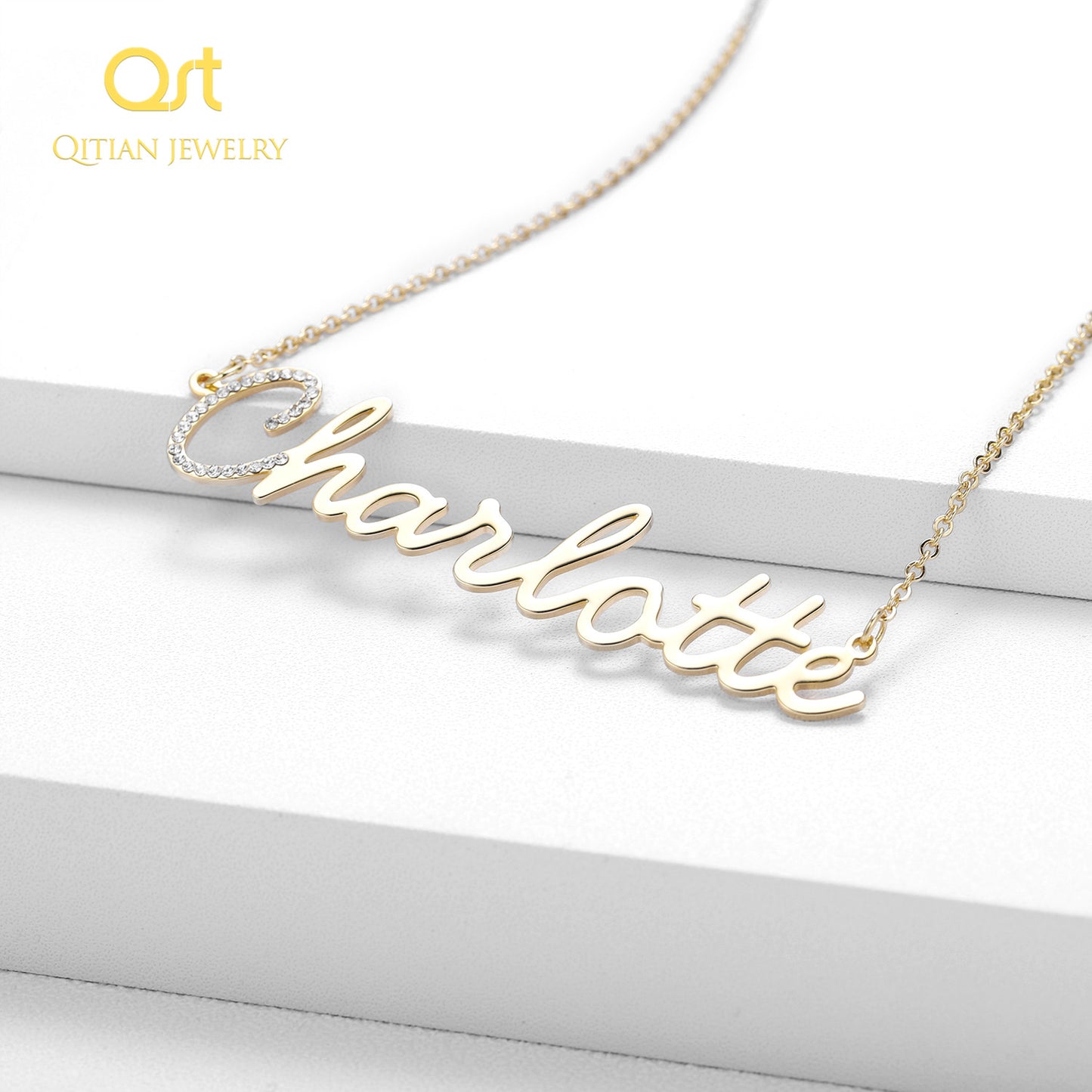 Customize Iced Out Choker First Letter
