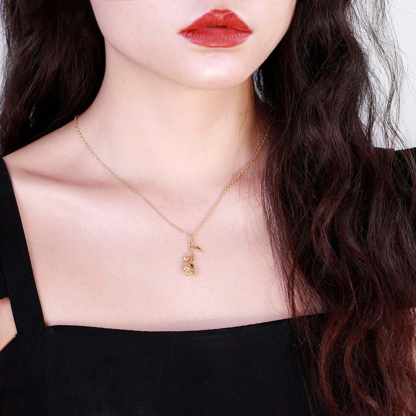 Rose Flower Necklace