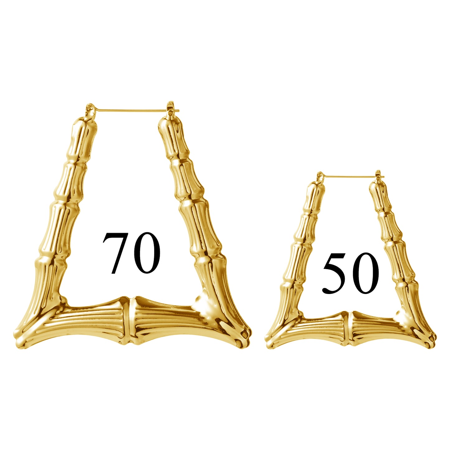 Trapezoid Bamboo Earrings QE20785