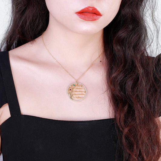 Birthstone Family Tree Crystal Necklace QN307