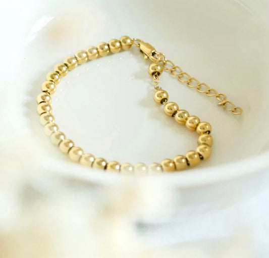 Gold Bead Bracelet DB220802