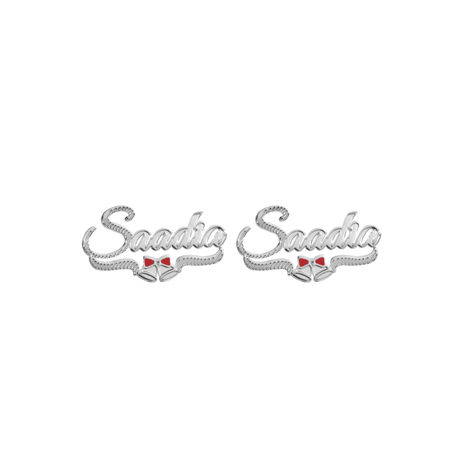 Christmas Bell Name Studs Earrings QE989