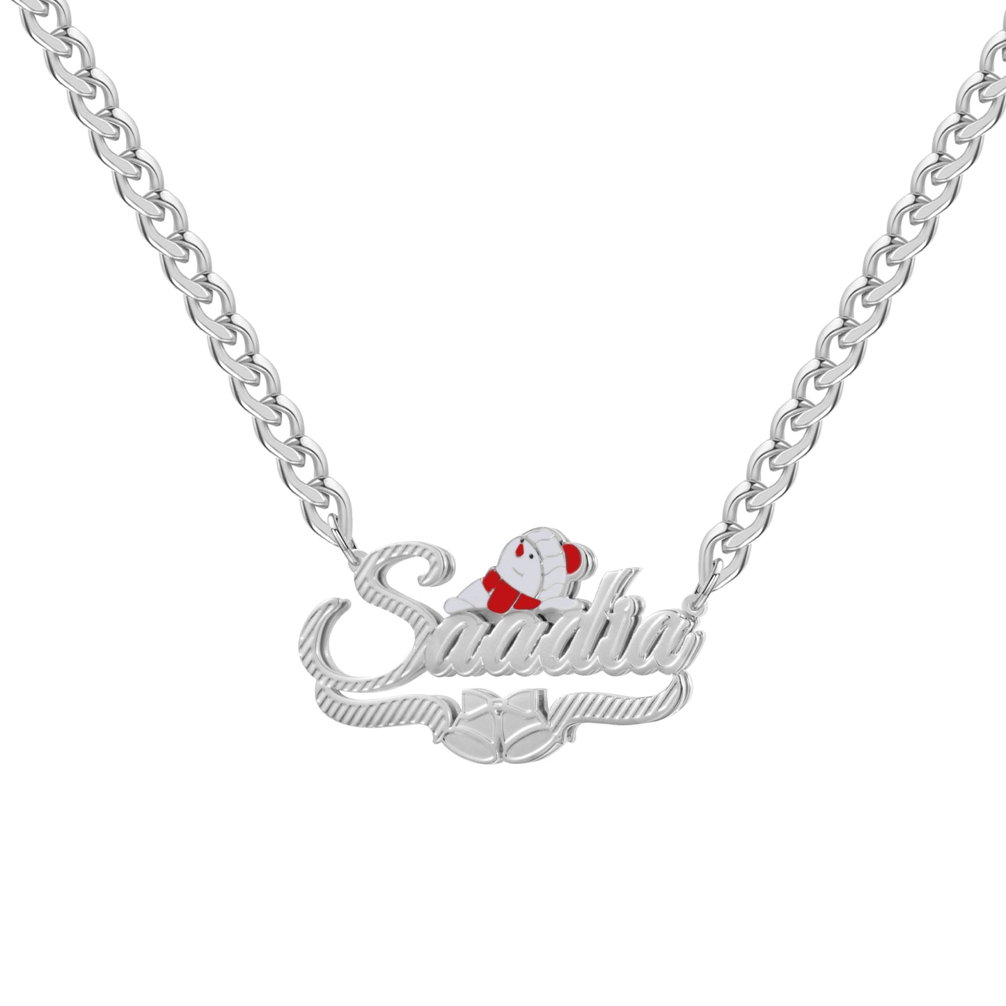Christmas Santa Claus Name Necklace QN996