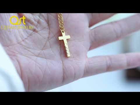 Cross Angel Numbers Necklace QN589