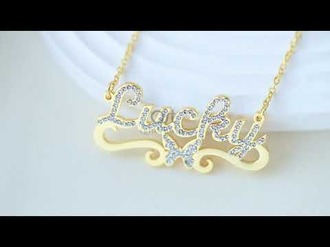 Butterfly Name Necklace QN680