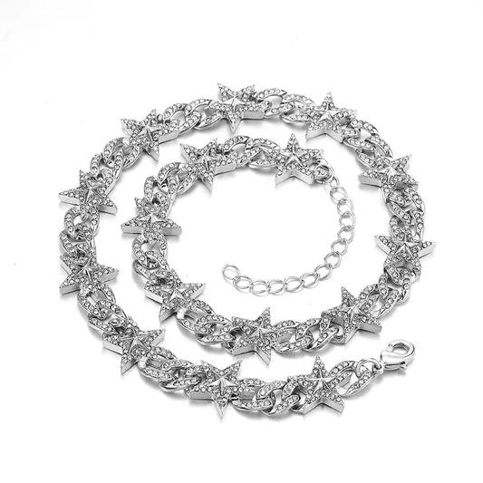 Pentagram Cuban Chain Necklace DN2703