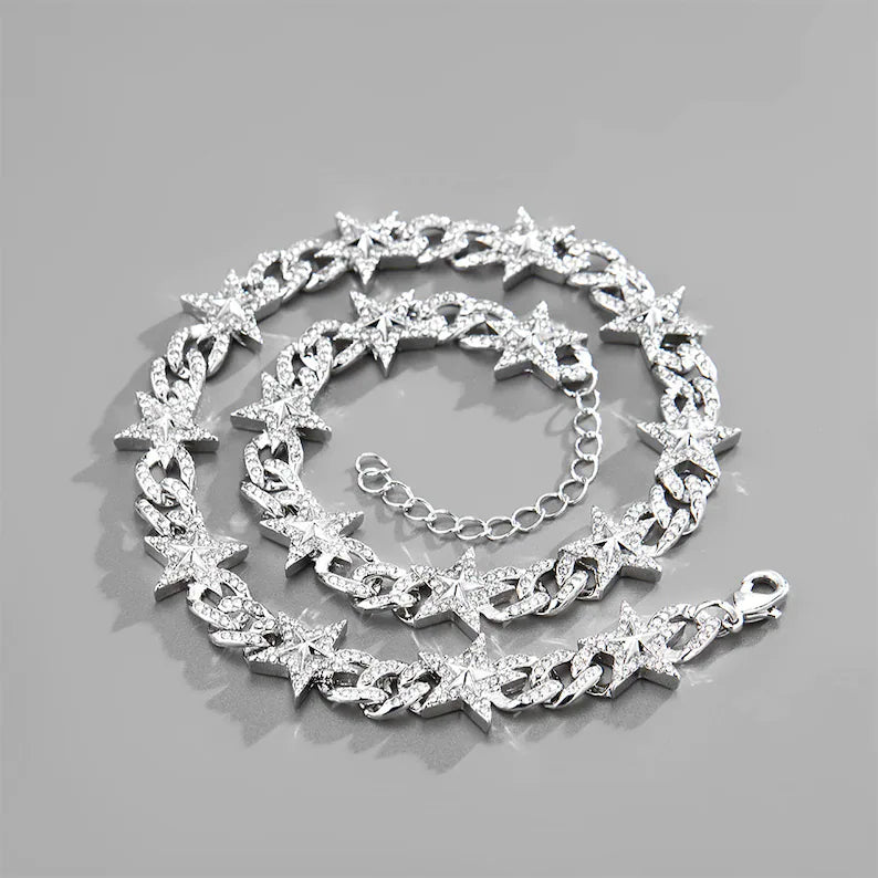 Pentagram Cuban Chain Necklace DN2703