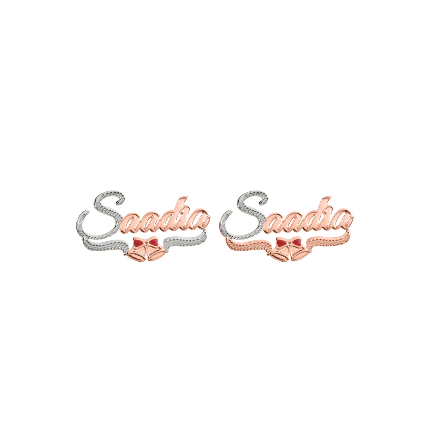 Christmas Bell Name Studs Earrings QE989