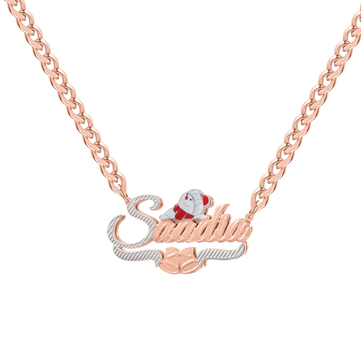 Christmas Santa Claus Name Necklace QN996