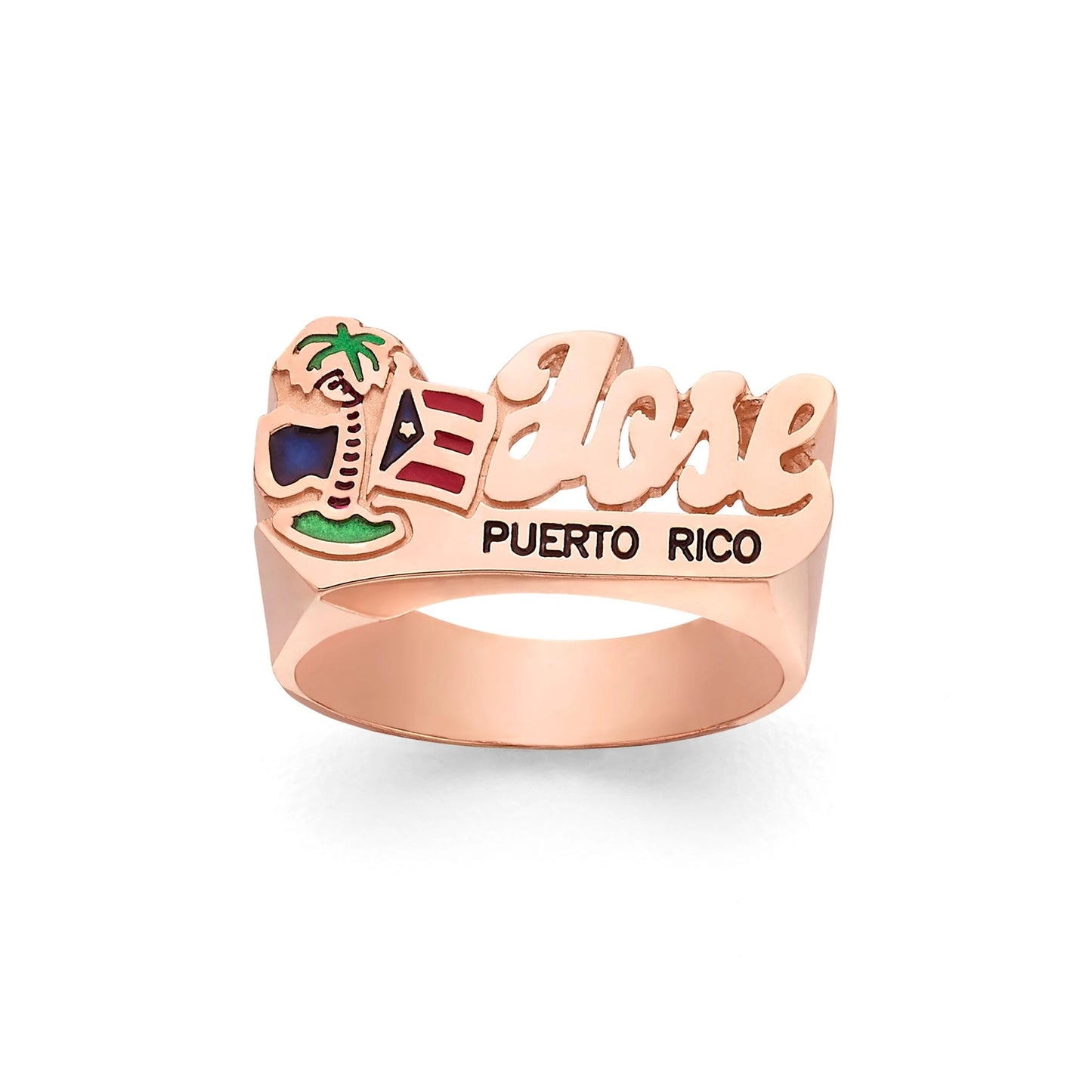 National Fla 3D Name Ring DR220504