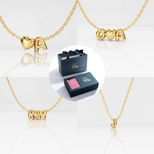 Bubble Necklace With Rose Box 3D-N8589