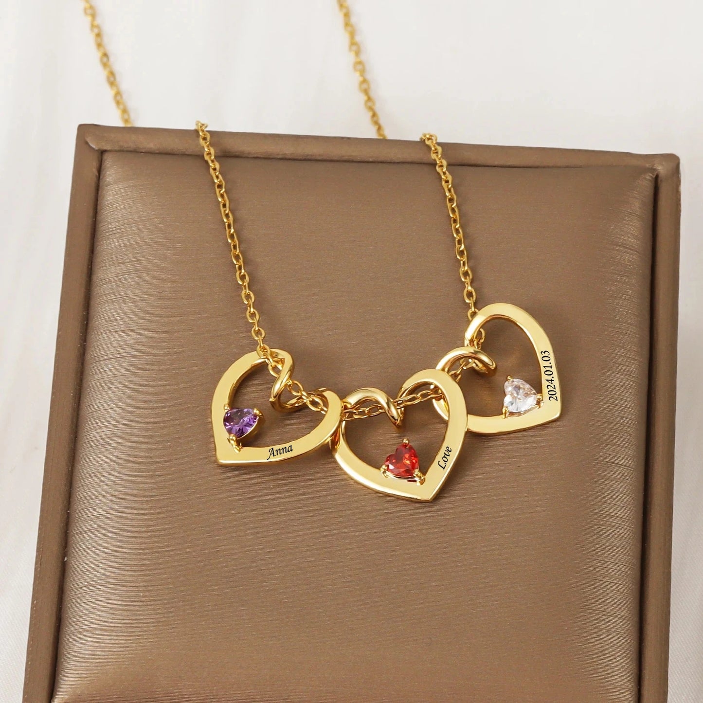 Custom Heart Name Necklace CSN3199
