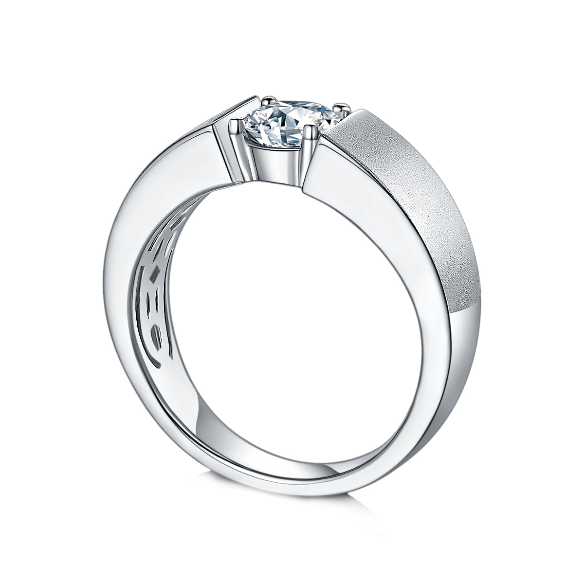 Moissanite Male Wedding Ring M82A