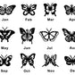 Birthday Butterfly Name Necklace QN-N8683