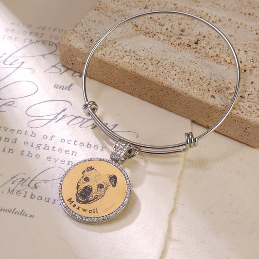 Personalized Frosted Hip Hop Pet Pendant MB2270