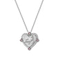 Custom Arabic Name Heart Necklace 3D Cubic Zirconia Stainless Steel Personalized Pendant Necklace for Women Islamic Jewelry Gift-3DN3695
