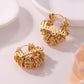 Personalized Name Hoop Earrings – Custom Gold Crystal Name Earrings for Women-QE3606