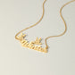 Custom Reindeer Antler Name Necklace, Christmas Winter Gift for Her-QN3890